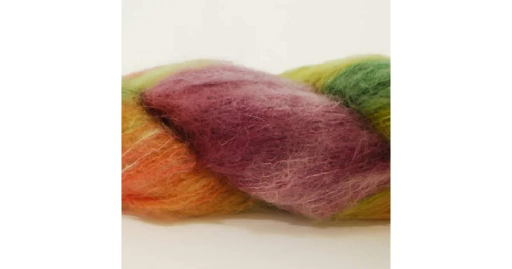 Hjerte Kid Mohair hand-dyed 0087 Endast idag