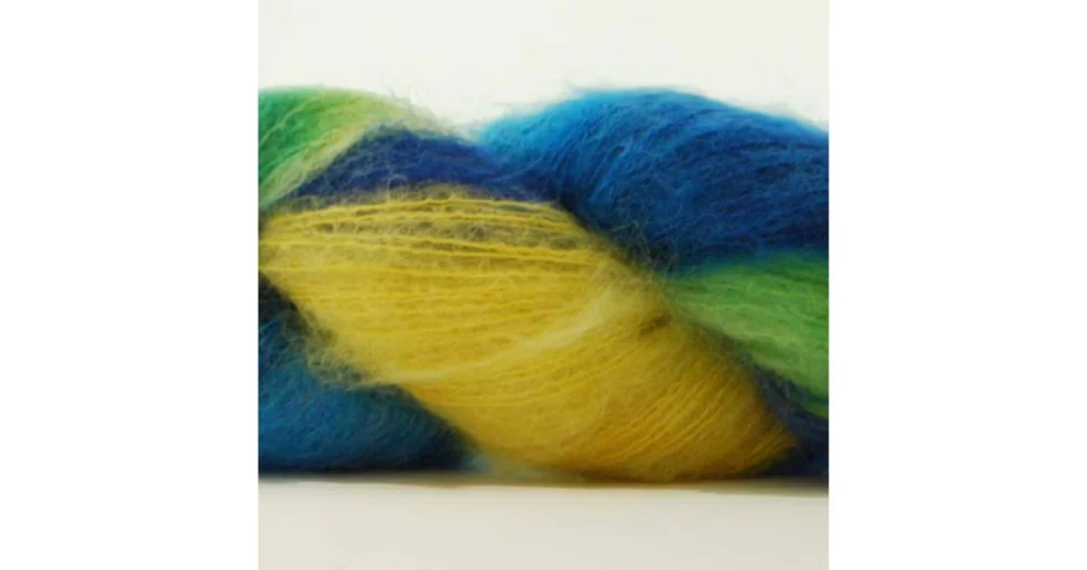 Hjerte Kid Mohair hand-dyed 0103 Snabb frakt