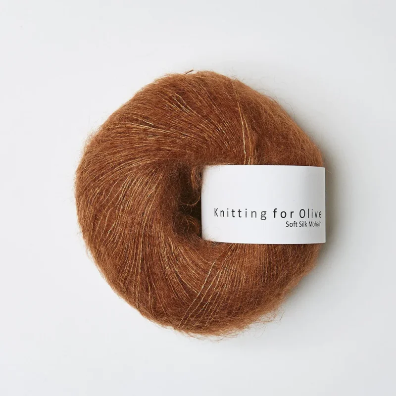 Nedsatt pris Copper / Kobber - Soft Silk Mohair