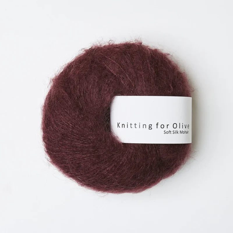 Bordeaux / Bordeaux - Soft Silk Mohair Rea