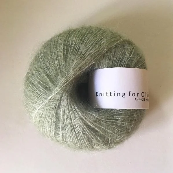 Begränsad tid Dusty Artichoke / Støvet Artichoke - Soft Silk Mohair