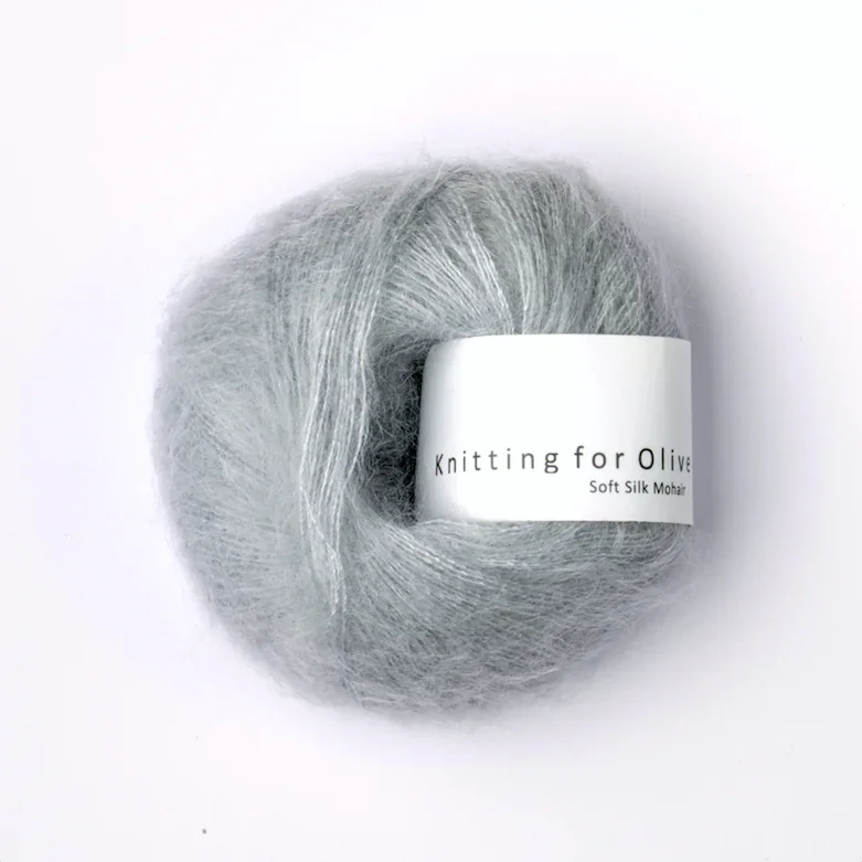 Soft Blue / Pudderblå - Soft Silk Mohair Fynd