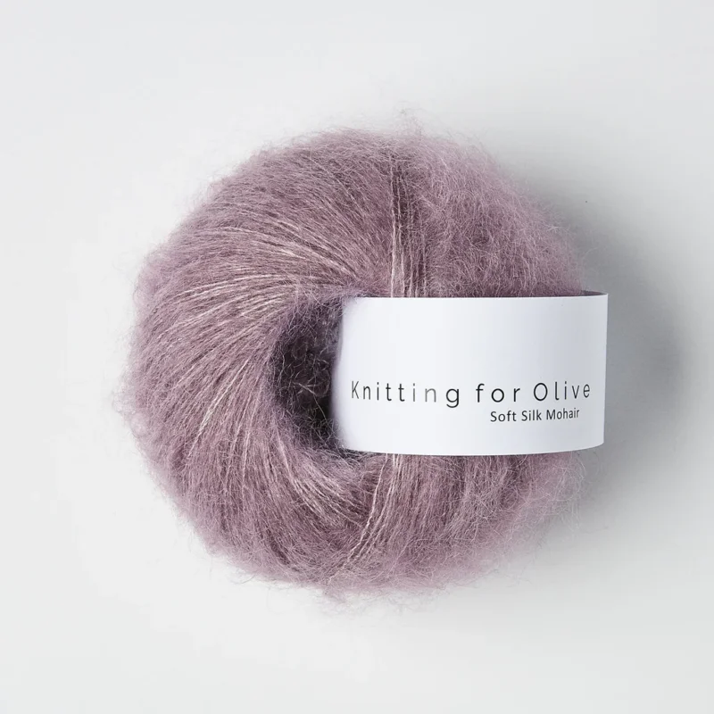 Artichoke Purple/Artioskoklilla - Soft Silk Mohair Snabb leverans