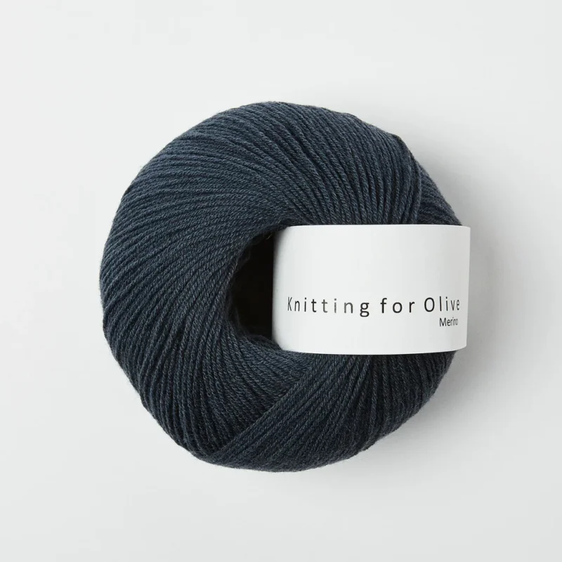 Deep Petroleum Blue / Dyb Petroleumsblå - Merino Endast idag