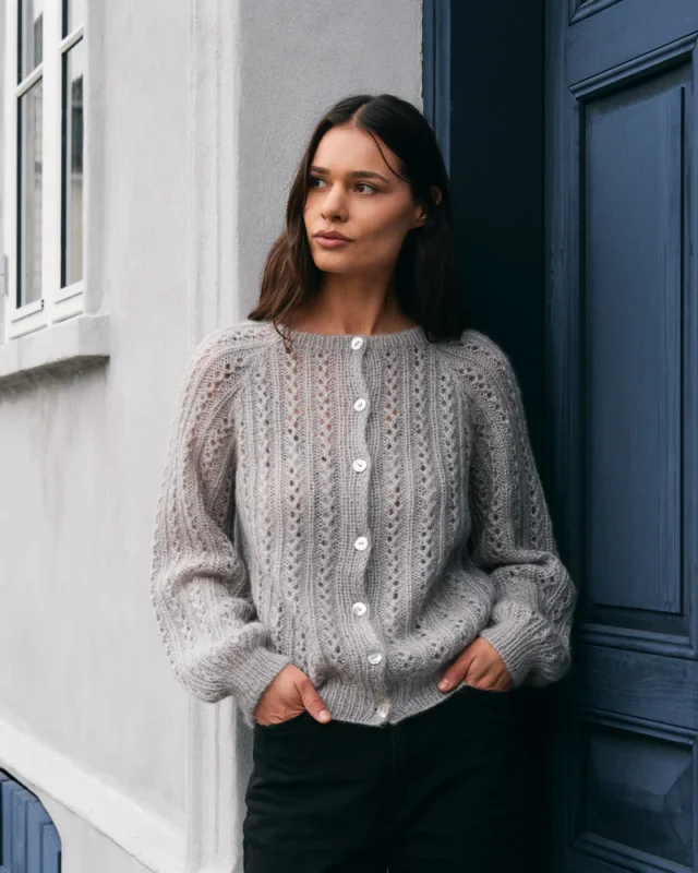 Lågt pris Våffelcardigan - Knitting for Olive