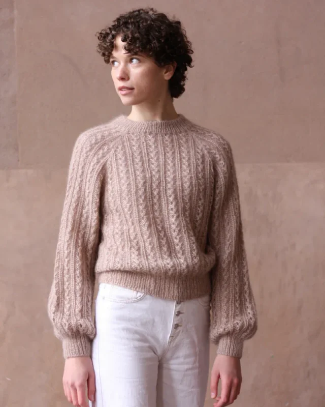 Vaffelsweater - Knitting for Olive Trygg betalning