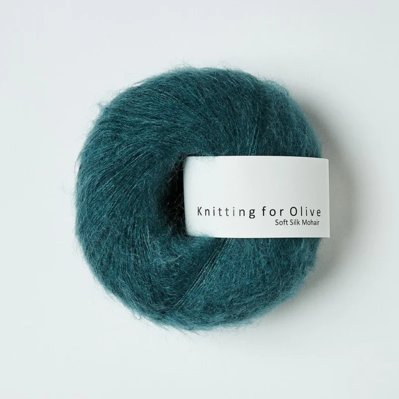 Bästa pris Petroleum Green / Petroleumsgrøn - Soft Silk Mohair