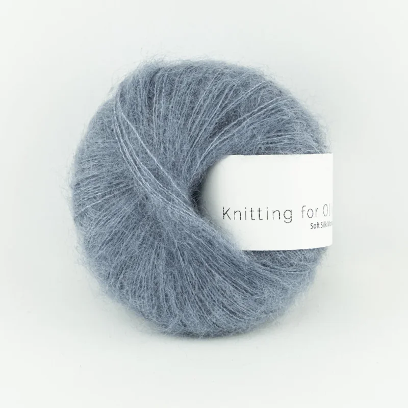 Beställ nu Dusty Dove Blue / Støvet Dueblå - Soft Silk Mohair