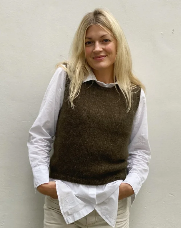 Fri frakt Stockholm Slipover o-neck - PetiteKnit
