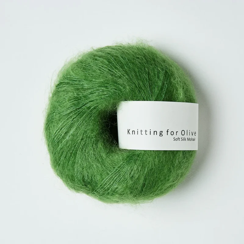 Populärt val Clover Green / Kløver Grøn - Soft Silk Mohair