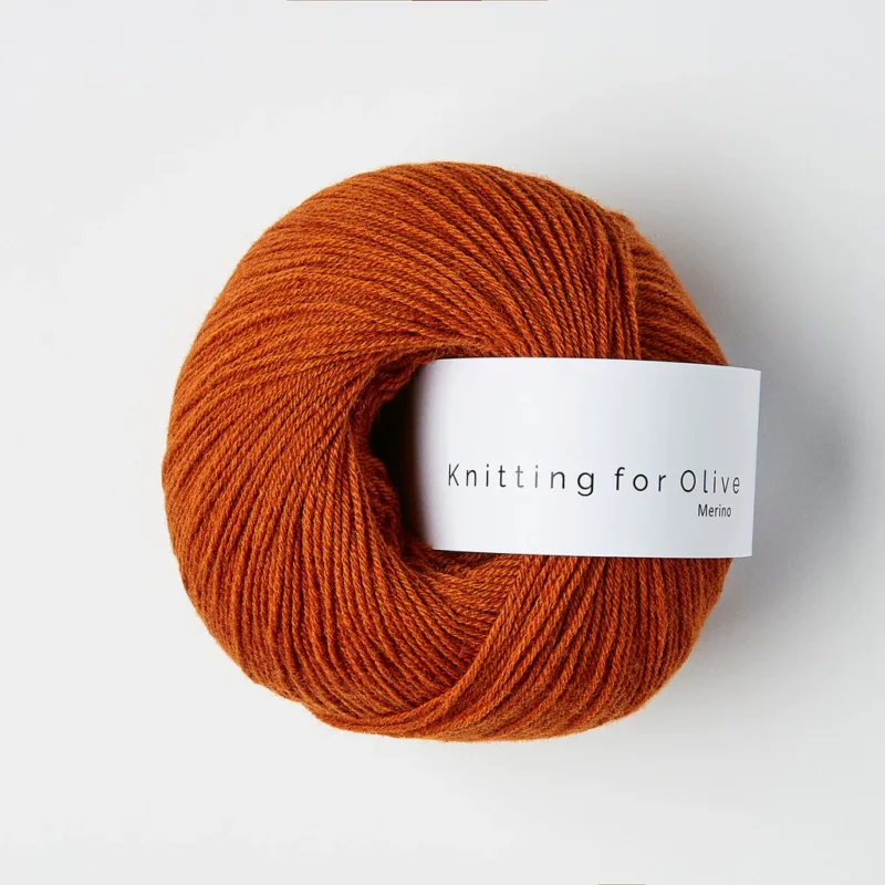 Burnt Orange / Brändt Orange - Merino Fri frakt