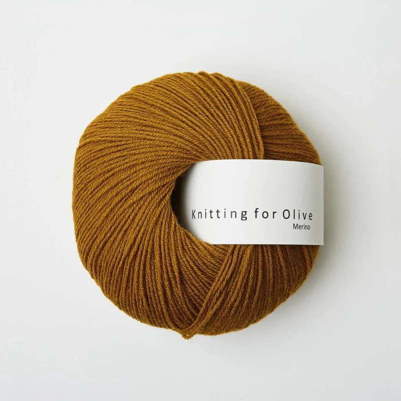 Dark Ocher / Mørk Ocker - Merino Köp online