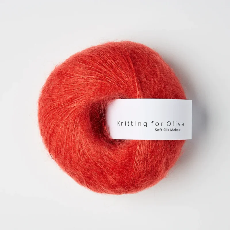 Blood Orange / Blodapelsin - Soft Silk Mohair Rea
