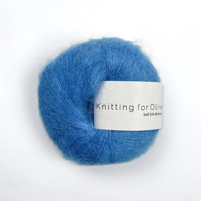 Utförsäljning Poppy Blue / Valmueblå - Soft Silk Mohair