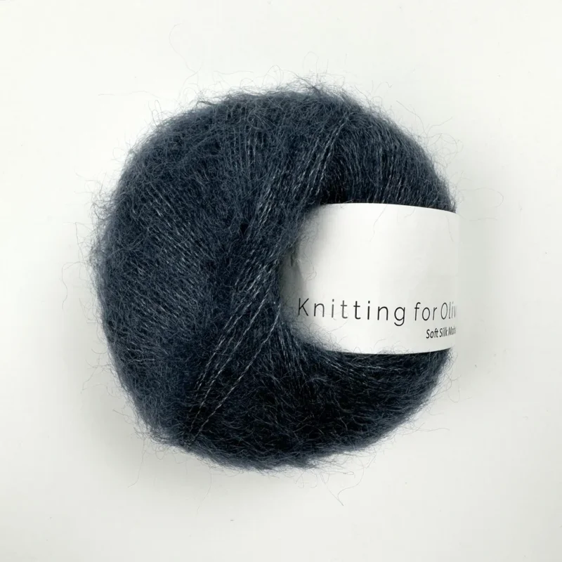 Billigare Dusty Blue Whale / Støvet Blåhval - Soft Silk Mohair