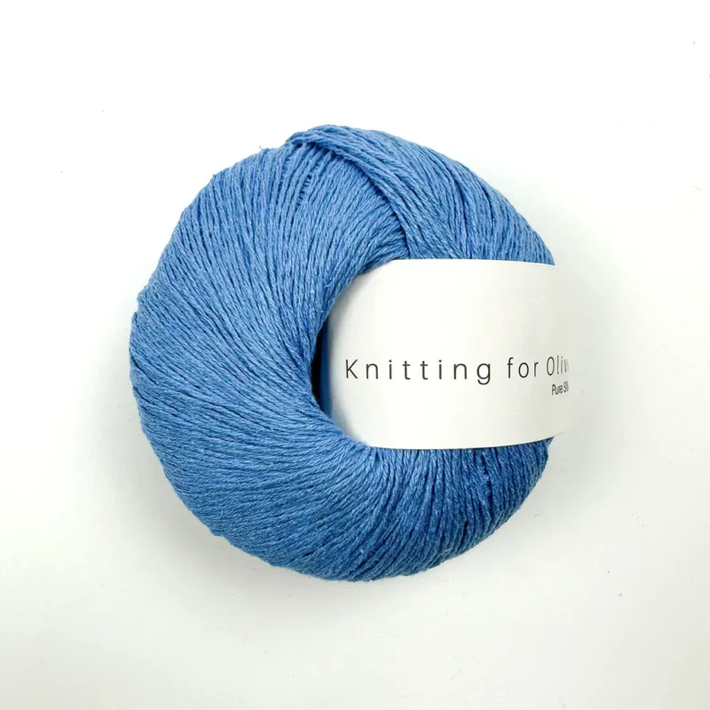 Poppy Blue / Valmueblå - Pure Silk Nedsatt pris