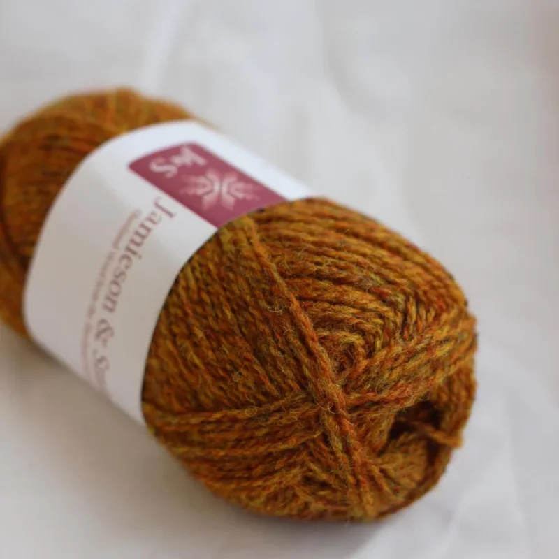 2PLY JUMPER WEIGHT - 1285 Bright Rust Orange Mix Bästa pris