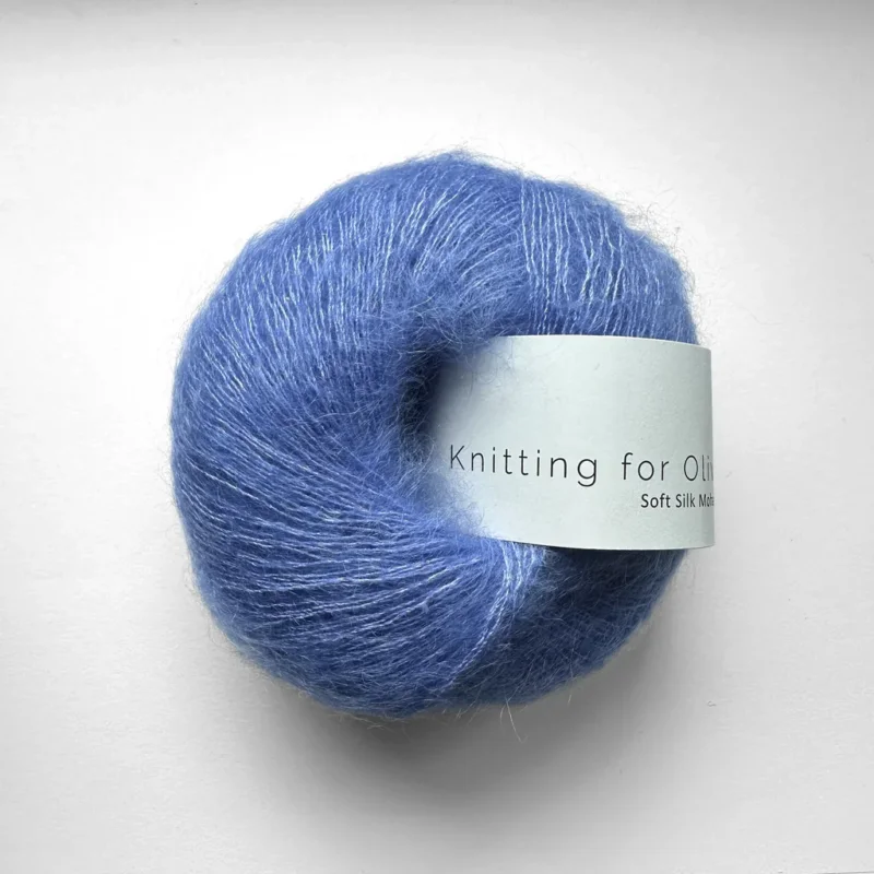 Lavender Blue / Lavendelblå - Soft Silk Mohair Snabb frakt