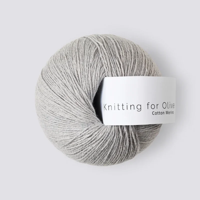 PEARL GRAY - Cotton Merino I lager