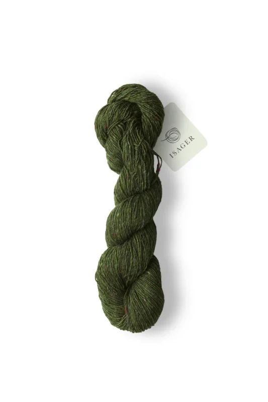 Nyhet Isager Tweed Bottle Green