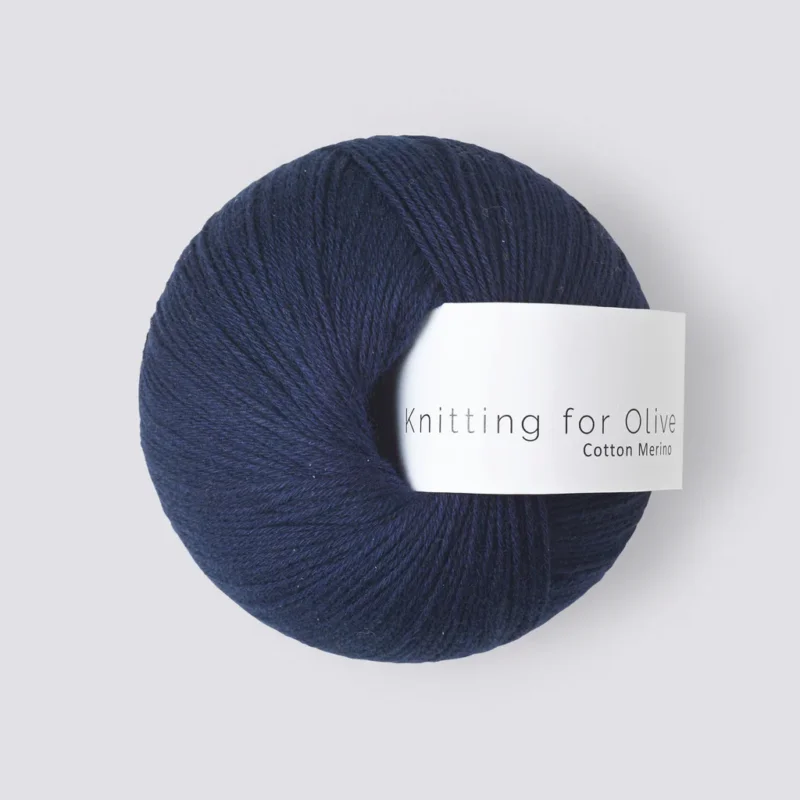 Snabb leverans NAVY BLUE - Cotton Merino
