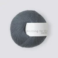 DUSTY BLUE WHALE - Cotton Merino Utförsäljning
