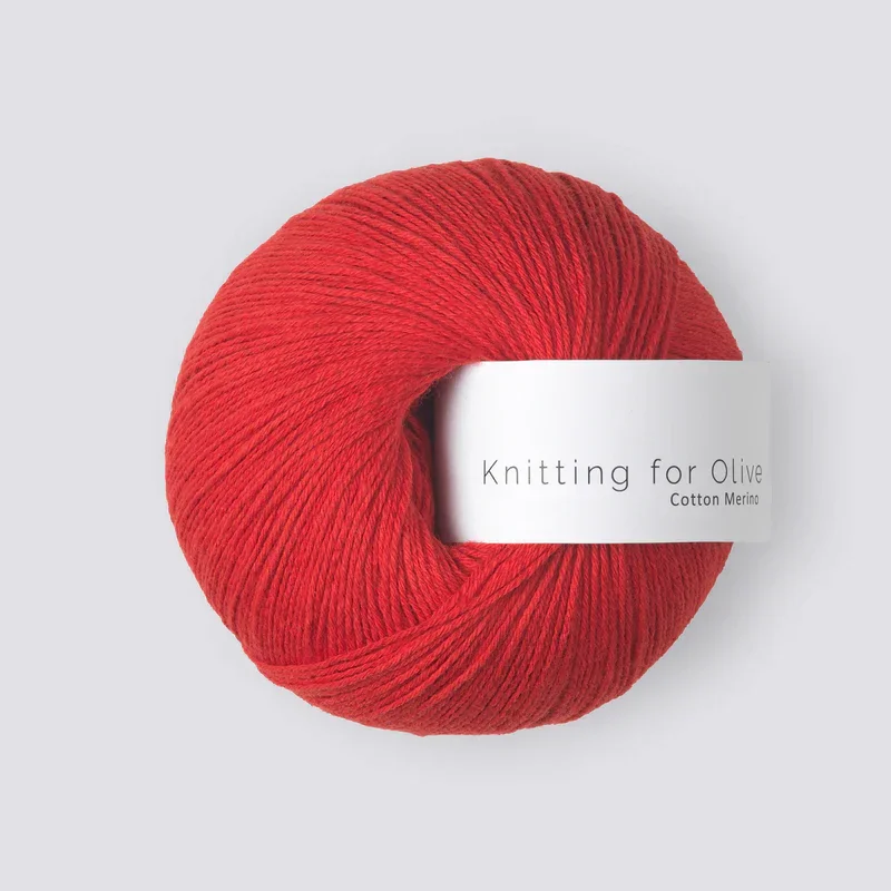 RED CURRANT - Cotton Merino Billig