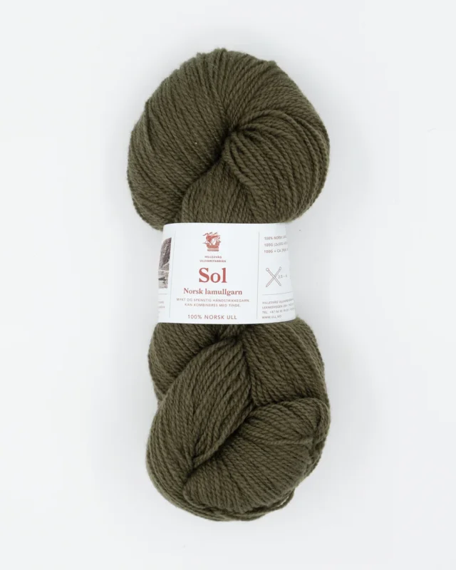 Sol lammullgarn -stövet oliven Reapris