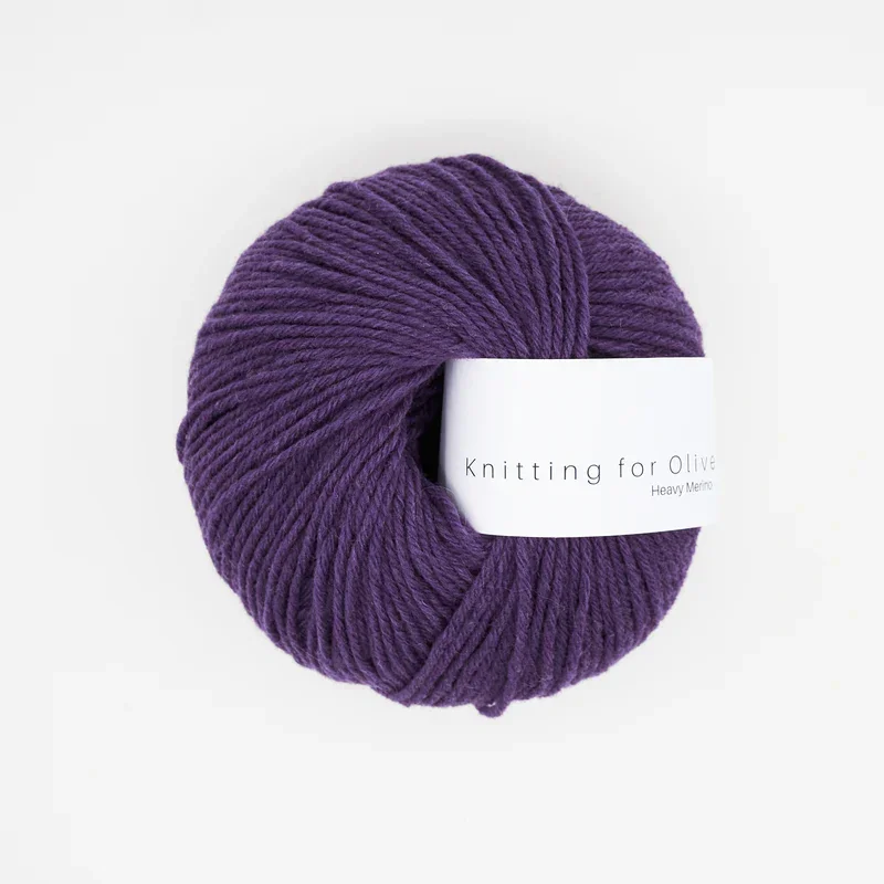 Köp nu Plum / Blomme - Heavy Merino