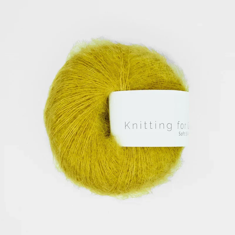 Umami yellow / Umamigul - Soft Silk Mohair Fri frakt