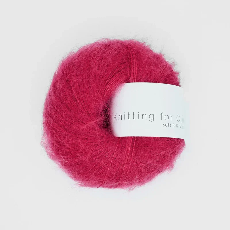 Endast denna vecka Raspberry red - Soft Silk Mohair