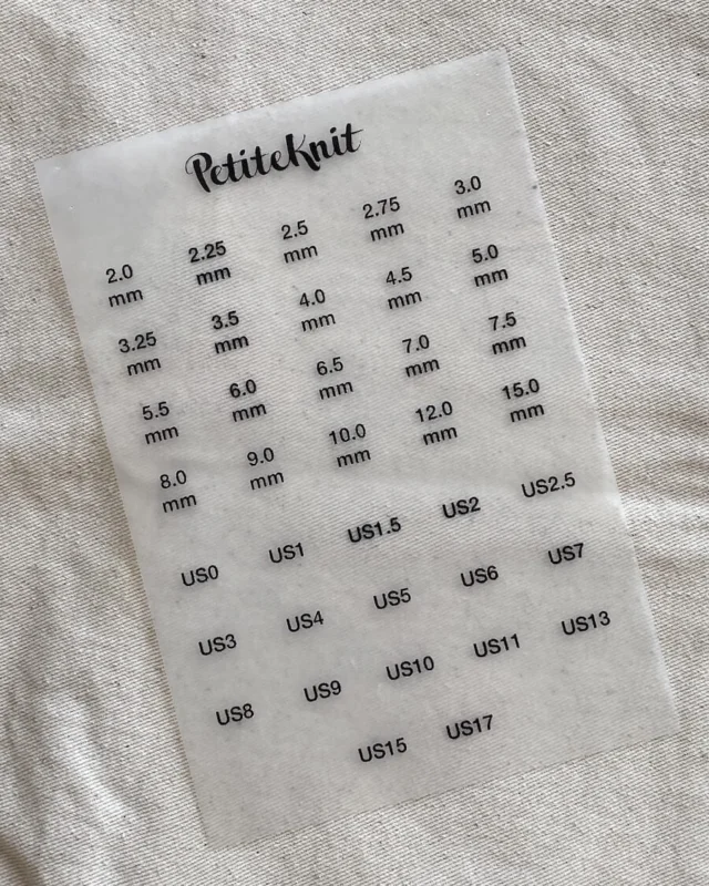 Strykmärken till Knitter's Needle Case - PetiteKnit Extra rabatt