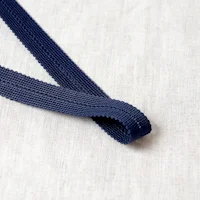 Kantband 100% polyester, 35 mm, marinblå risnedsättning