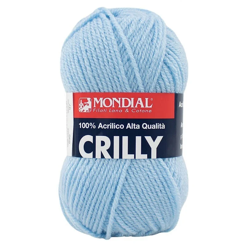 Populär Akrylgarn CrillyHimmelblå 690