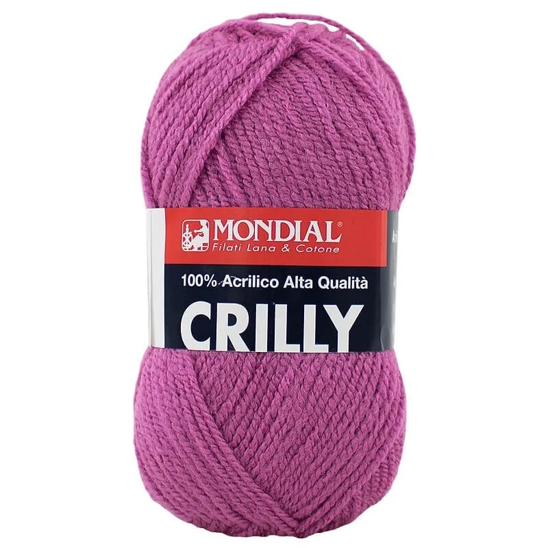 Akrylgarn CrillyMörkrosa 103 Expressleverans