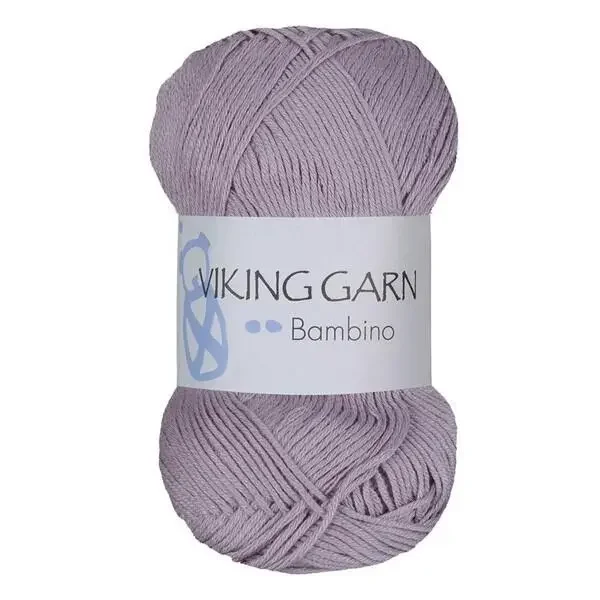 Rabatter Bambino, bomull & bambu garn 50gr 467 Ljuslila
