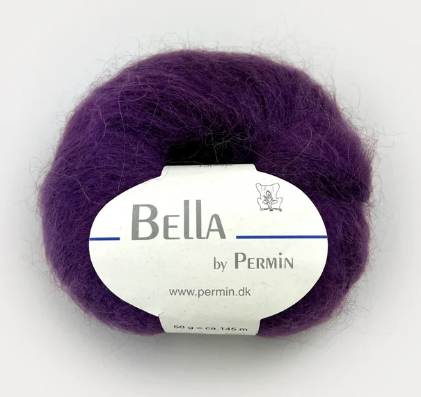 Bella mohairgarn Aubergine 883286 Endast denna vecka