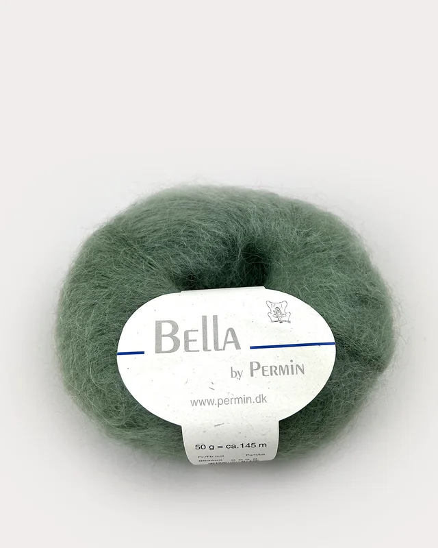 Rabatter Bella mohairgarn Dimgrön 883269