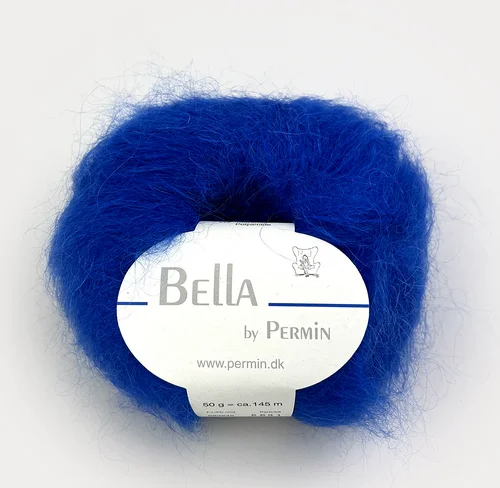 Bella mohairgarn koboltblå 883249 Utförsäljning