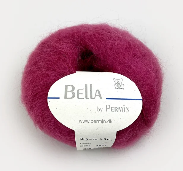 Extra rabatt Bella mohairgarn Plommon 883268