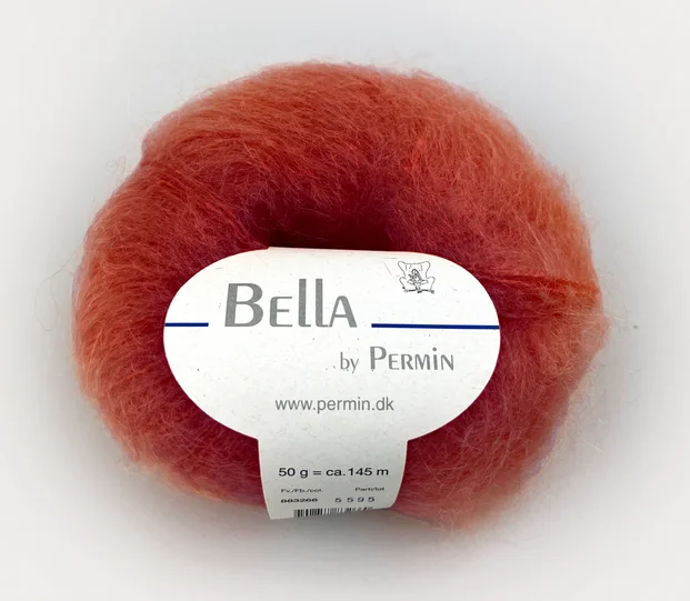 Outlet Bella mohairgarn Terracotta 883285
