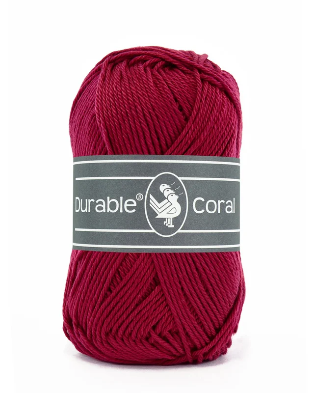 Kampanjpris Bomullsgarn, Durable Coral Bordeaux 222