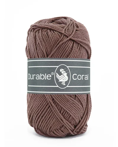 Bomullsgarn, Durable Coral Choklad-brun 2229 Outlet