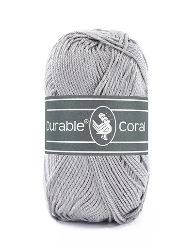 Bomullsgarn, Durable Coral Ljus grå 2232 Rea