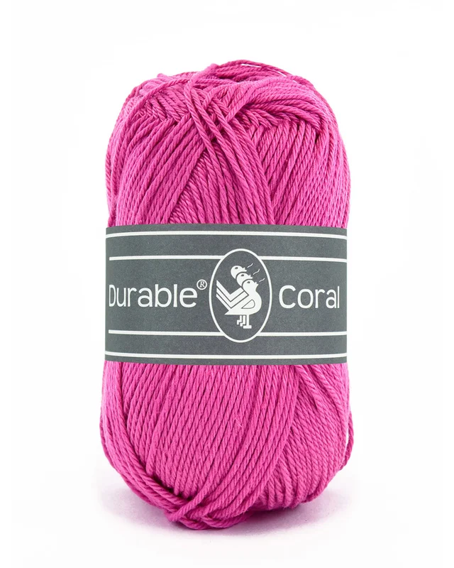 Bomullsgarn, Durable Coral Magenta 241 Premium