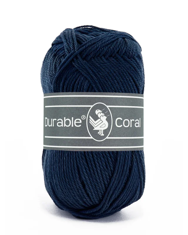 Bomullsgarn, Durable Coral Marinblå 321 Kampanj
