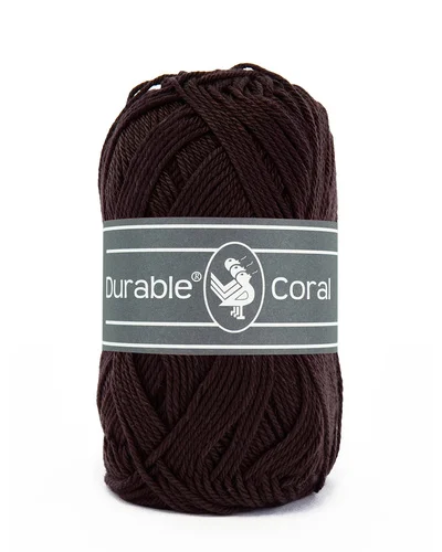 Bomullsgarn, Durable Coral Mörk brun 2230 Snabb leverans