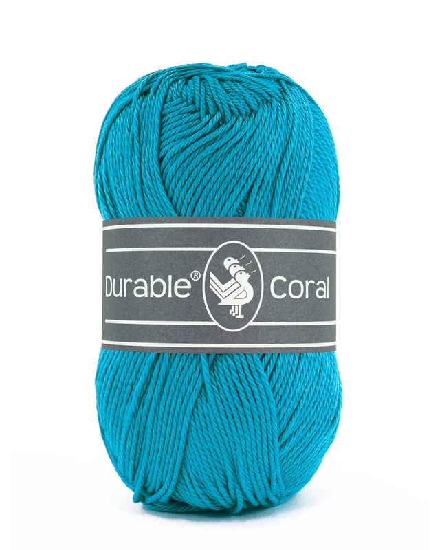 Köp nu Bomullsgarn, Durable Coral Turkos 371
