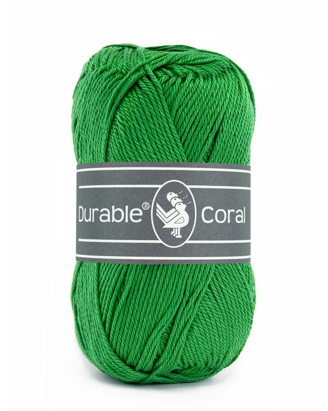 Kampanjpris Bomullsgarn, Durable Coral Ärt-grön 2147