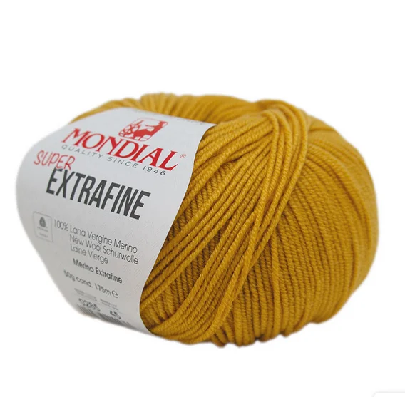 Extra fine Merino Ull Ljus senapsgul 285 Beställ idag